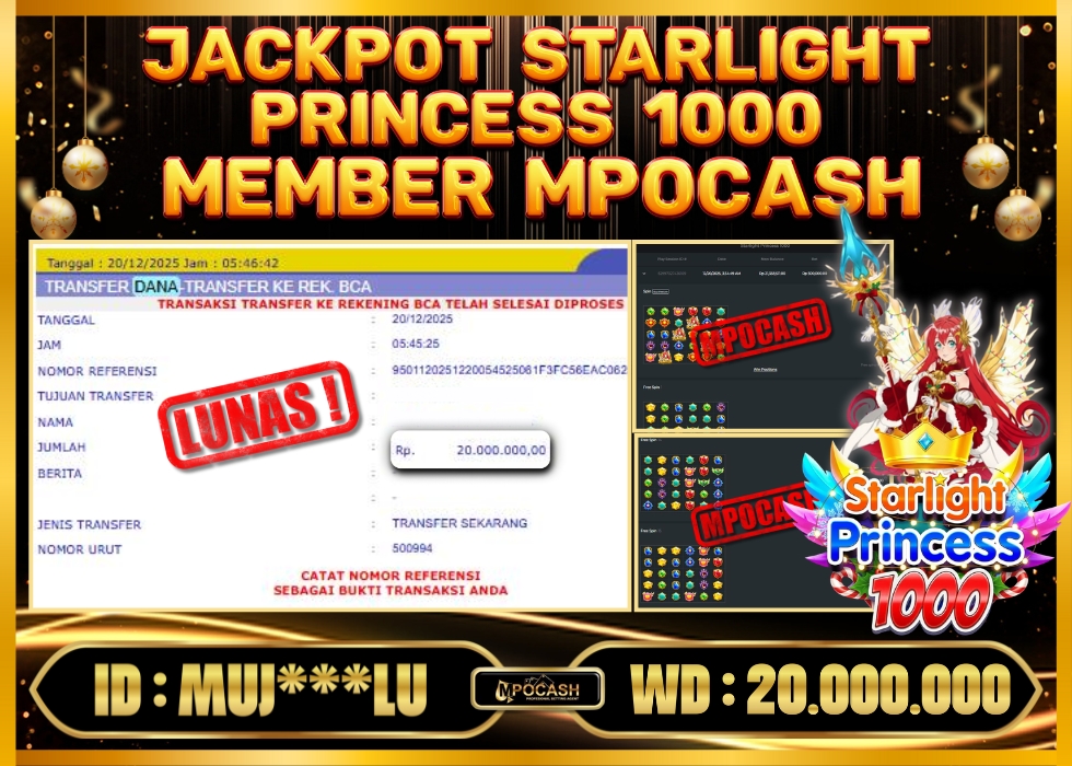 MPOCASH JACKPOT STARLIGHT PRINCESS 1000